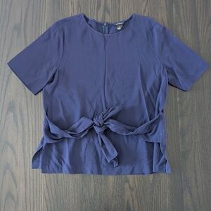 Club Monaco | Navy Dress Shirt Blouse